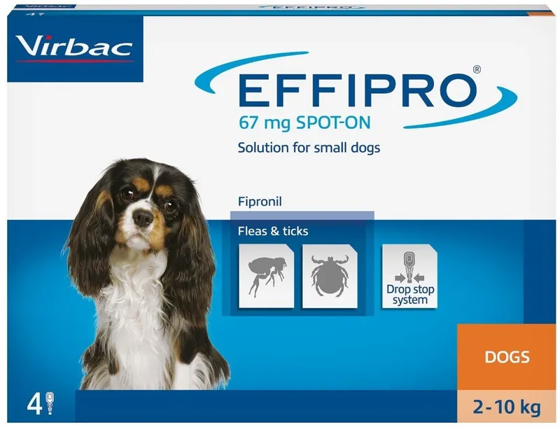 EFFIPRO Spot-On Pies S 2-10 kg (Pipeta 4 x 0,67ml)