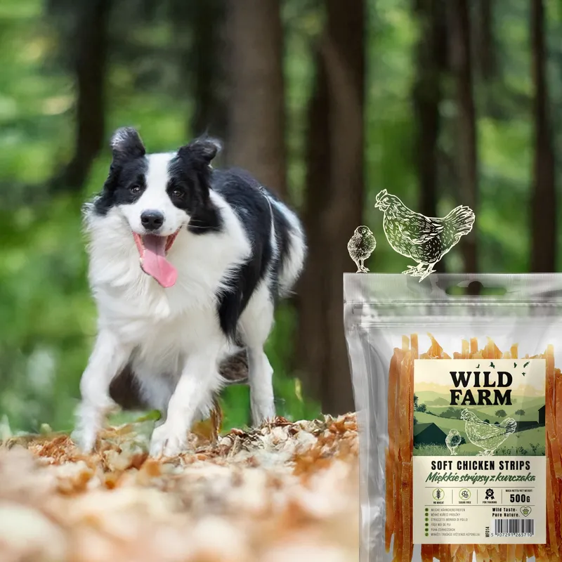 Przysmak Dla Psa Stripsy Z Kurczaka Naturalne Bezzbożowe ZOOJOY 500 g