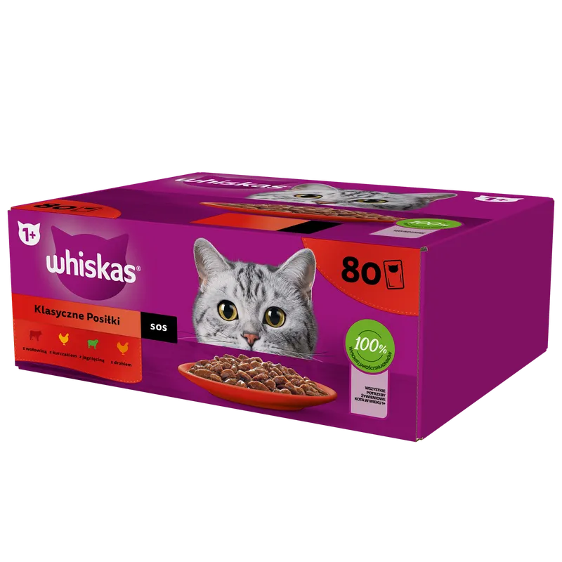 Whiskas Adult Saszetki Klasyczne Posiłki - Mokra Karma