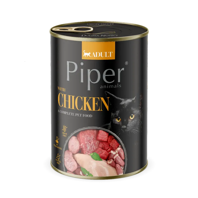 Karma Mokra Dla Kota Dorosłego Z Kurczakiem ZOOJOY Piper 400 g