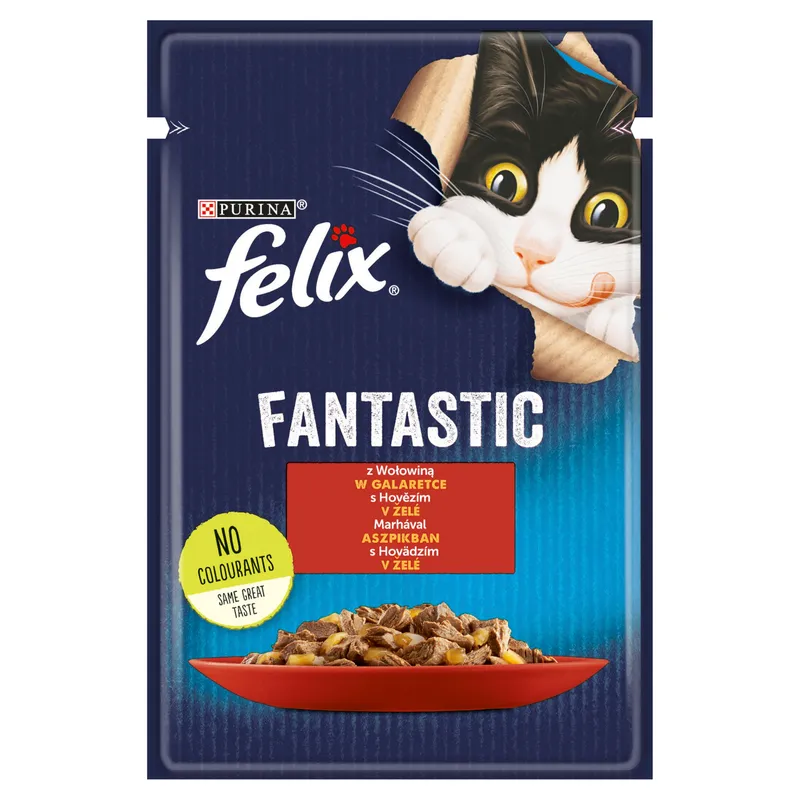 Felix Fantastic Wołowina W Galaretce 85g