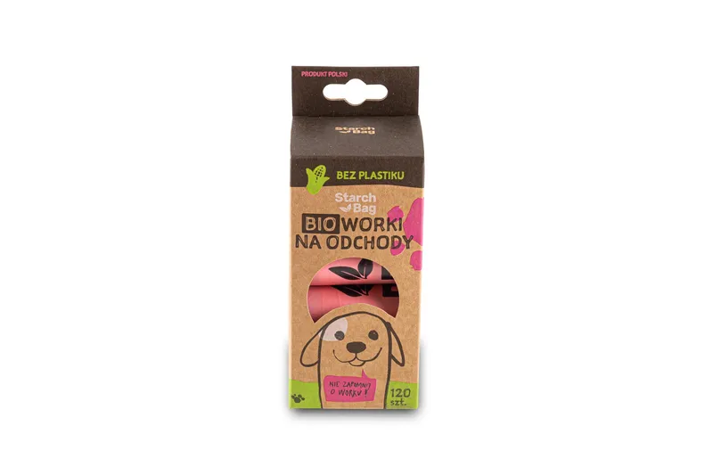 Zolux Starchbag Kompostowalne Bioworki Na Odchody 15szt - Różowy