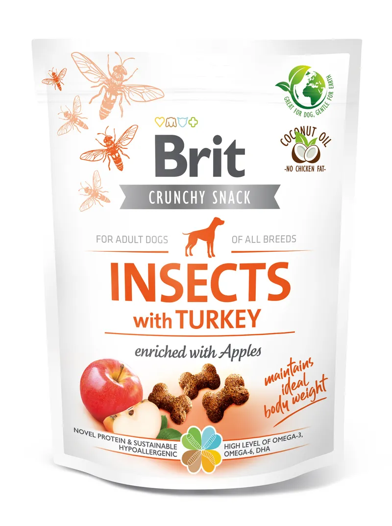 Brit Care Dog Crunchy Cracker Insects Rich In Turkey 200g