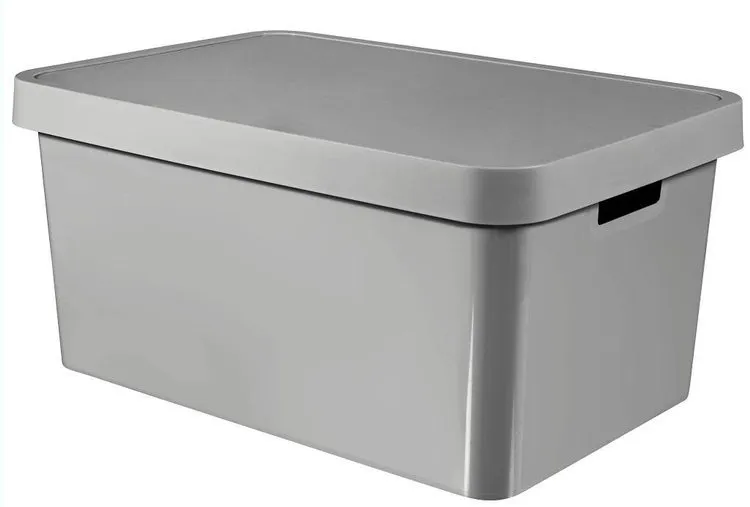 Curver Infinity Pojemnik Z Przykrywką 45l - Szary