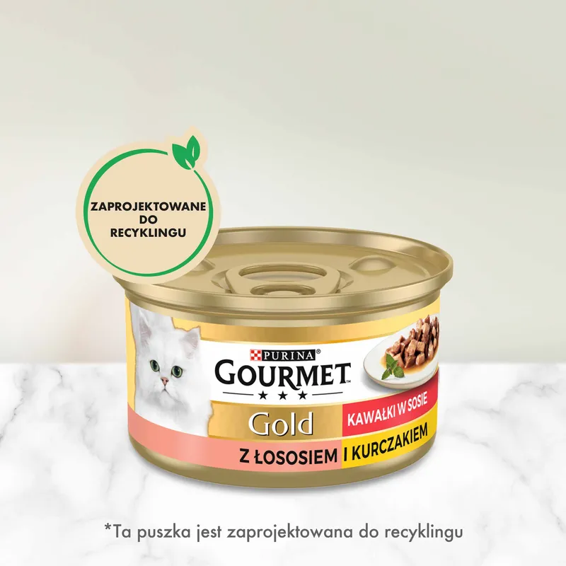 Purina Gourmet Gold Łosoś/ Kurczak W Sosie 85g