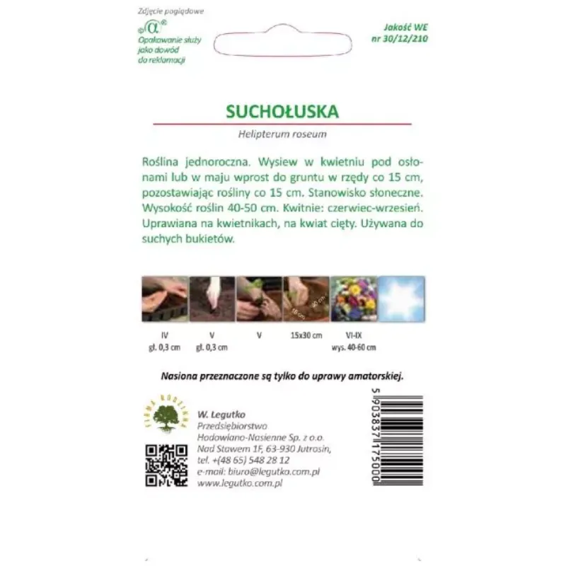 Nasiona Sucholuska Mieszanka Kwiatów Ogrodowych GARDIVA 1 g - Różowa