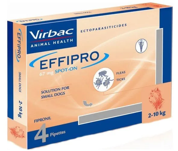EFFIPRO Spot-On Pies S 2-10 kg (Pipeta 4 x 0,67ml)