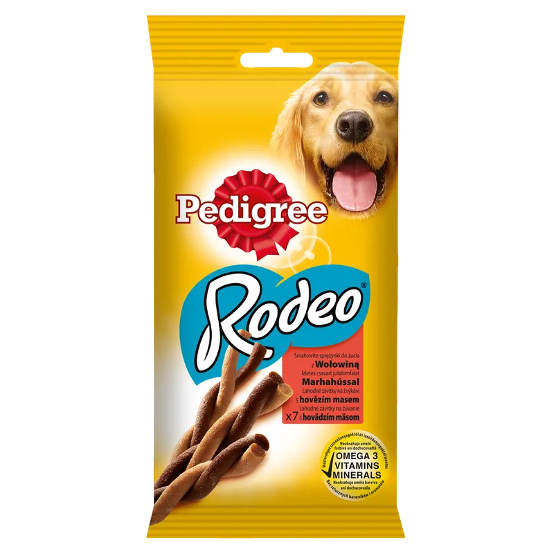 Pedigree Rodeo Przysmak Dla Psów Powyżej 4 Miesiąca Życia Z Wołowiną 122g