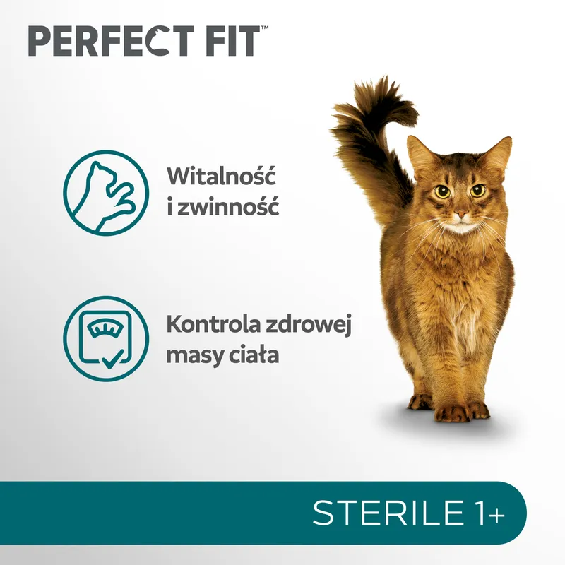 Perfect Fit™ - Sucha Karma Pełnoporcjowa Dla Dorosłych Kotów Po Zabiegu Kastracji, Bogata W Kurczaka 7kg