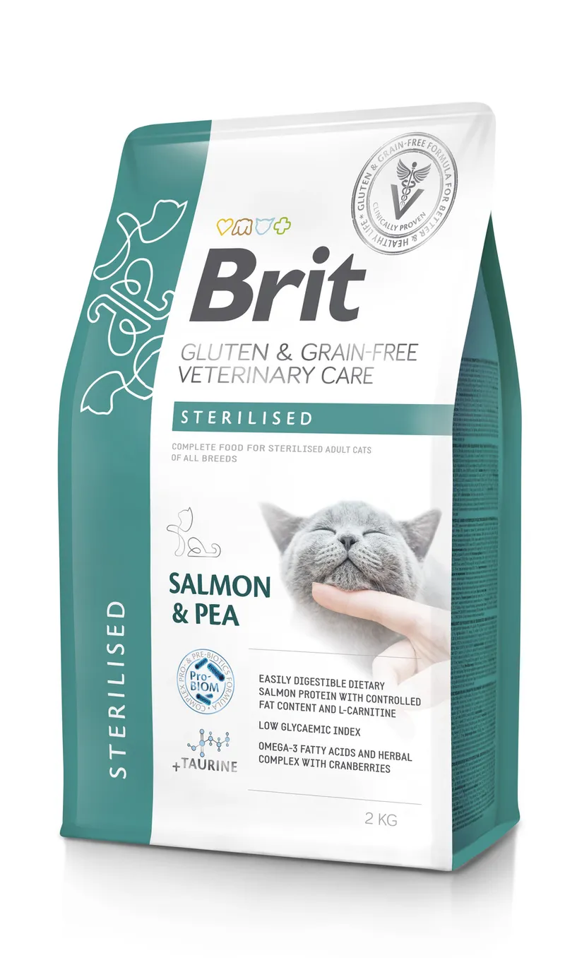 Brit GF Veterinary Diets Cat Sterilised 2kg
