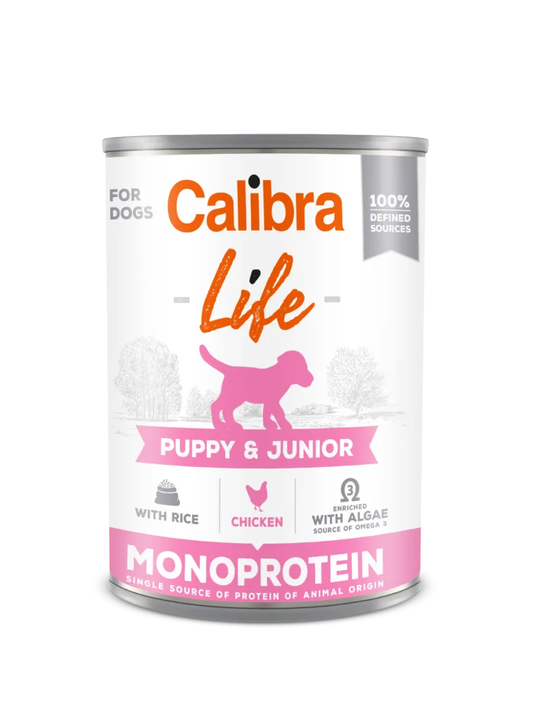Calibra Dog Life Puppy & Junior Chicken Karma Dla Psa 400g