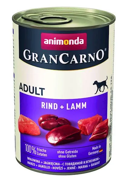Animonda Grancarno Adult Dog Wołowina + Jagnięcina 400g