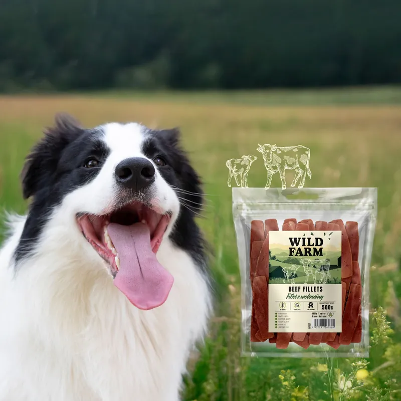 Przysmak Dla Psa Filet Z Wołowiny Naturalny Bezzbożowy ZOOJOY 500 g