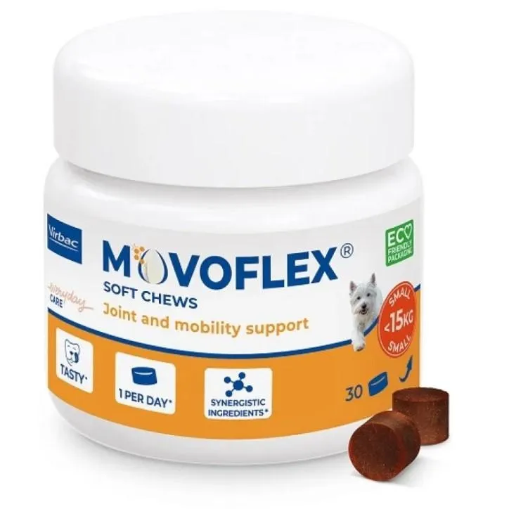 Virbac Movoflex S Krokiety Na Stawy Dla Psów Do 15kg 30 Sztuk