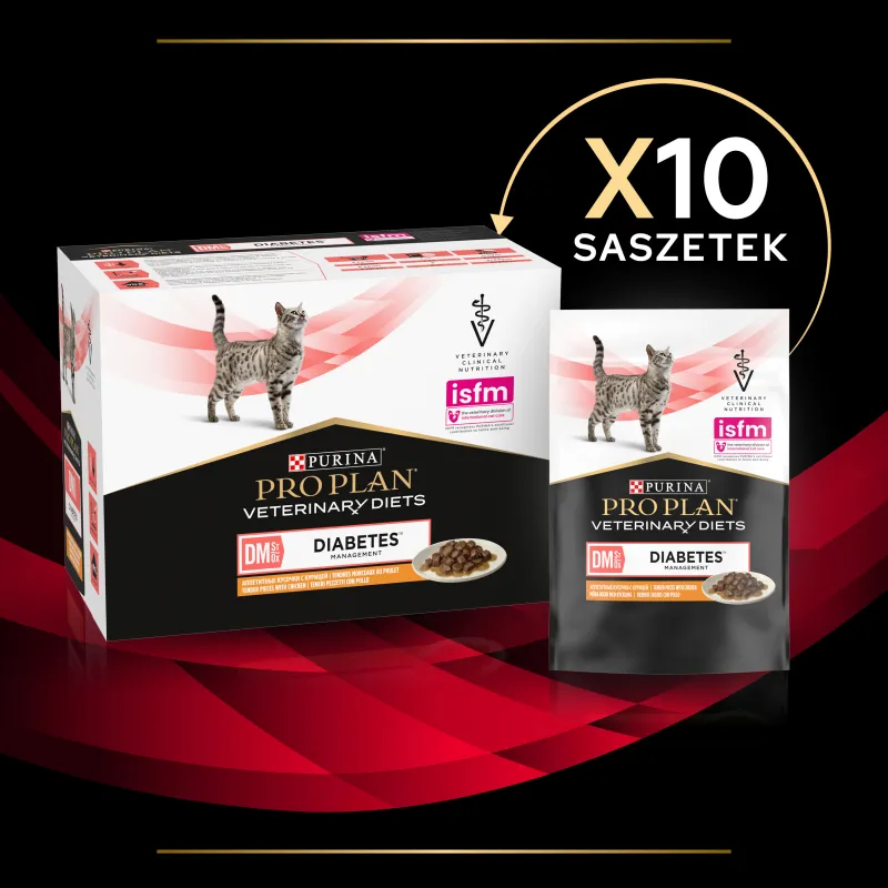 PURINA Pro Plan Veterinary Diets DM Diabetes Management Cat Kurczak 85g