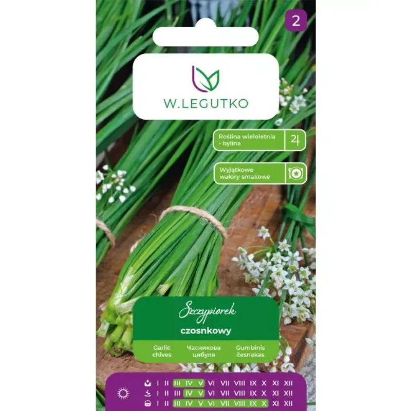 Nasiona Szczypiorek Czosnkowy Do Ogrodu Warzywnik GARDIVA 1 g