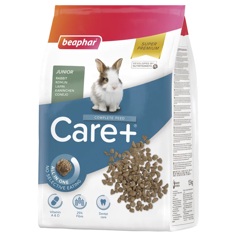 BEAPHAR Care+ Rabbit Junior Karma Super Premium Dla Młodych Królików 1,5kg