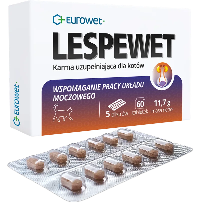 Eurowet Lespewet Preparat Dla Kotów Wspierający Drogi Moczowe 60TABL