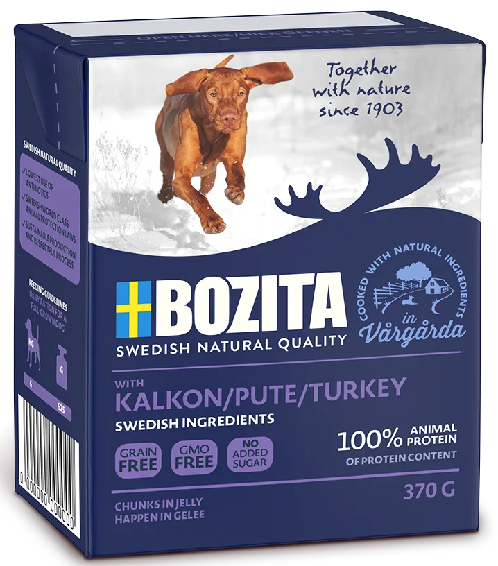 BOZITA Dog Indyk W Galarecie 370g