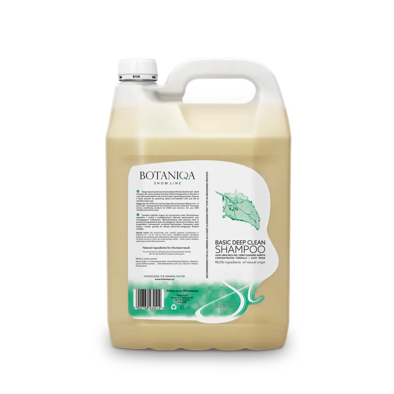 BOTANIQA Basic Deep Clean Shampoo Szampon Głęboko Oczyszczający 4l