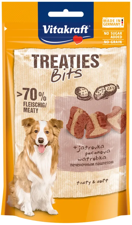 Vitakraft Treaties Bits Wątróbka 120g Przysmak Dla Psa