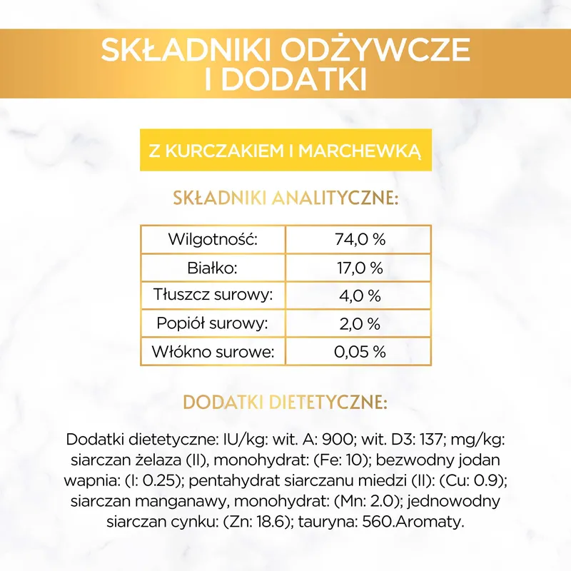 Purina Gourmet Gold Savoury Cake Z Kurczakiem I Marchewką 85g
