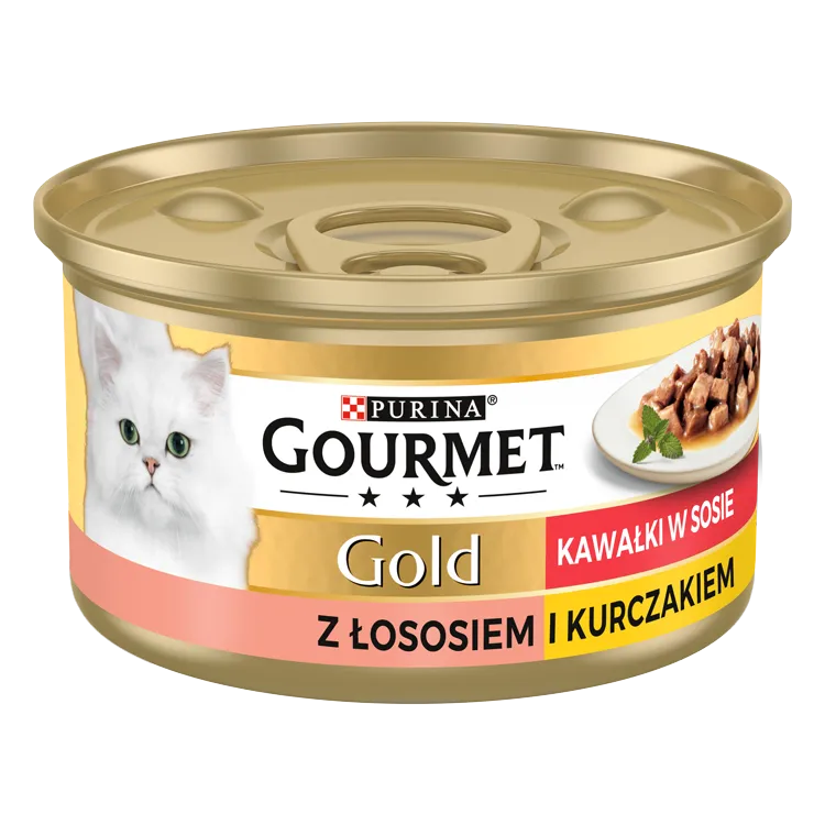 Purina Gourmet Gold Łosoś/ Kurczak W Sosie 85g