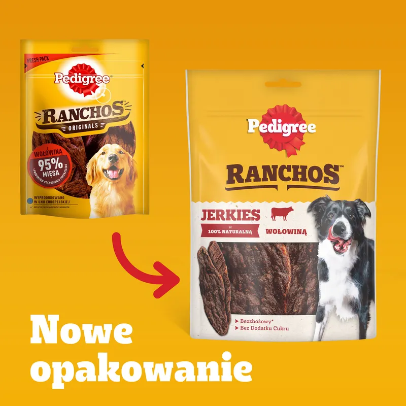 Pedigree Ranchos Originals Przysmak Dla Dorosłych Psów Z Wołowiną 70g