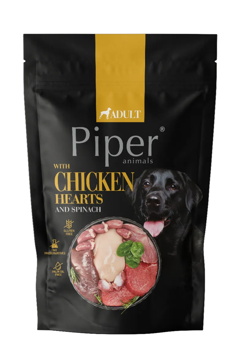 Dolina Noteci Piper Dla Psa Z Sercami Kurczaka I Szpinakiem 500g