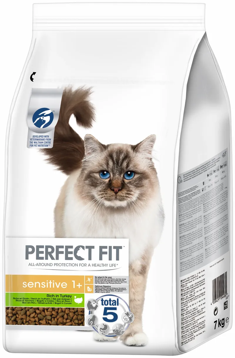 PERFECT FIT Sensitive 1+ Z Indykiem 7kg