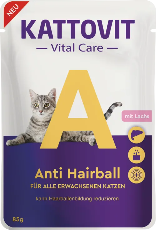 Karma Mokra Dla Kota Anti Hairball Z Łososiem ZOOJOY 85 g 1 szt
