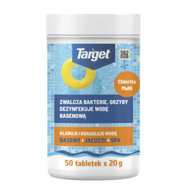 Chlortix Multi – Zwalcza Glony I Dezynfekuje Wodę Basenową (50 x 20g) 1kg