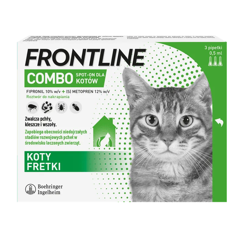 FRONTLINE Combo Spot-On Dla Kotów 3x0,5ml