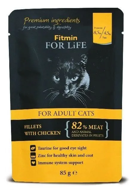 Fitmin Cat For Life Adult Chicken 85g