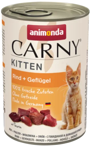 Animonda Cat Carny Kitten Wołowina I Drób 400g