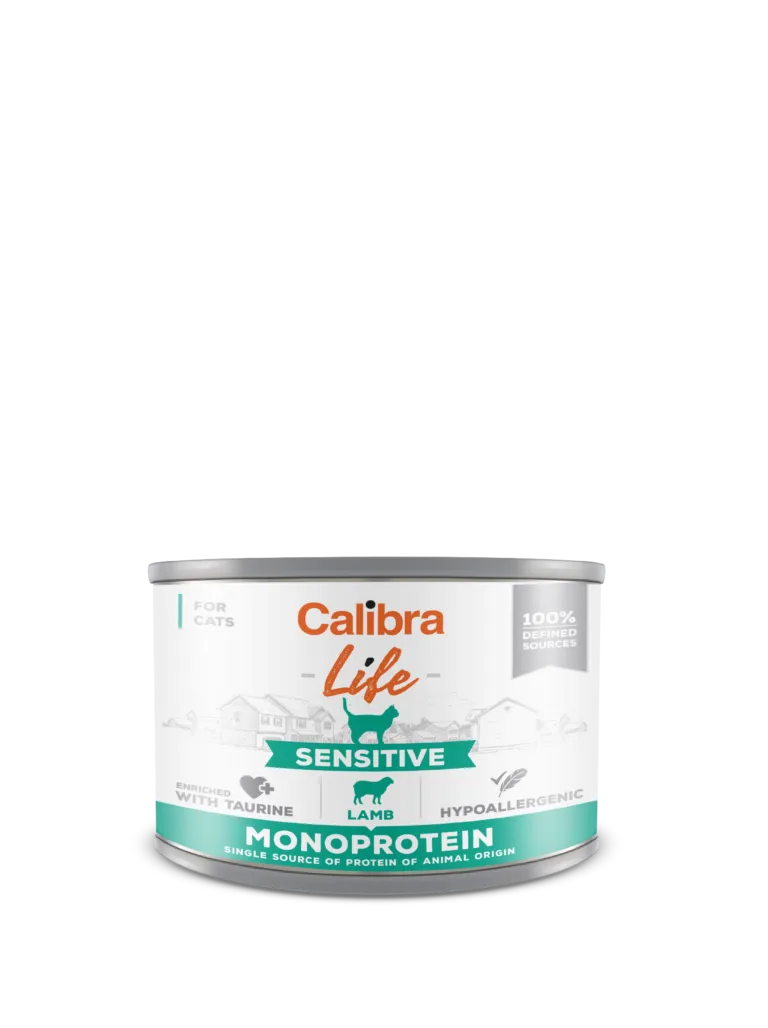 Calibra Cat Life Sensitive Karma Dla Kota Z Jagnięciną 200g