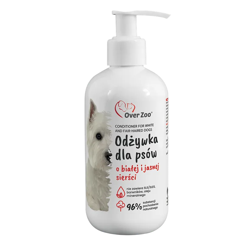 OVER ZOO Odżywka Dla Psa Do Białej I Jasnej Sierści 240ml