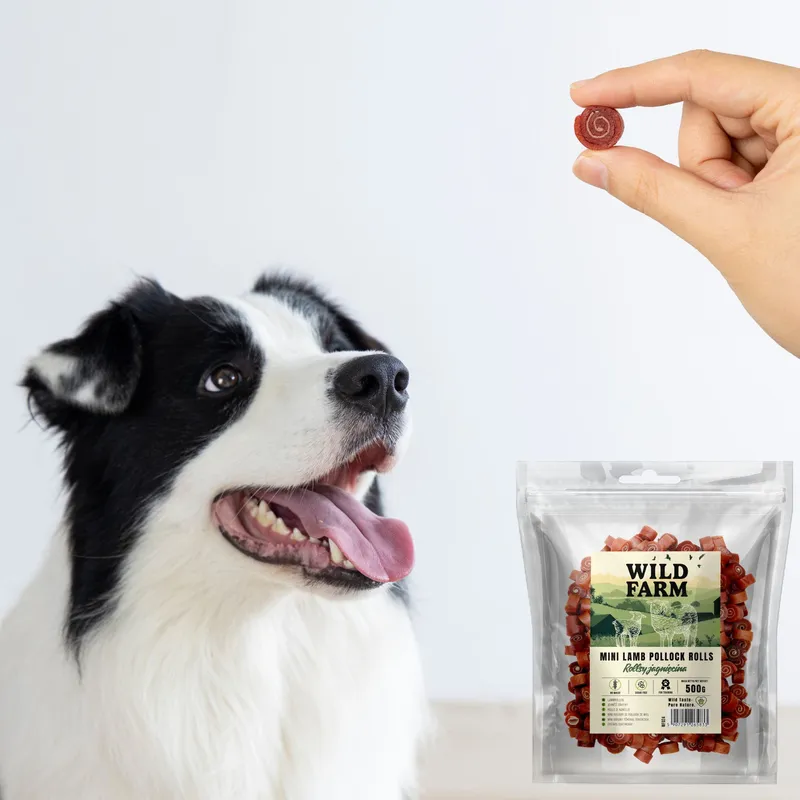 Przysmak Dla Psa Jagnięcina Rollsy Naturalne Bezzbożowe ZOOJOY 500 g