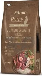 Fitmin Purity Rice Senior&Light Venison&Lamb 12kg