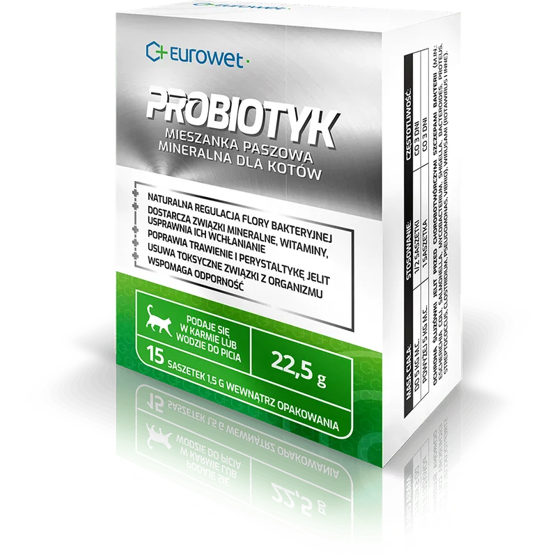 Eurowet Probiotyk W Saszetkach Dla Kotów 15x1,5g