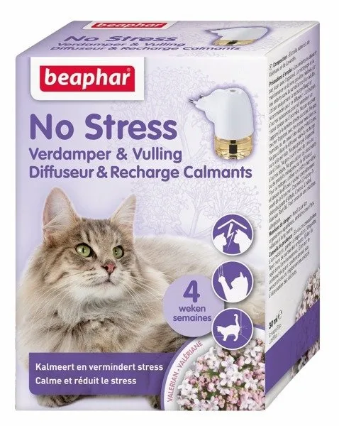 BEAPHAR No Stress Calming Diffuser Cat Aromatyzer Behawioralny 30ml