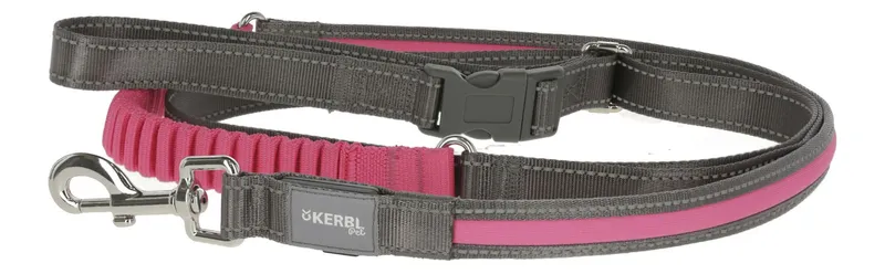 KERBL Smycz Podświetlana Light & Reflex Do Biegania 250cm - Różowa