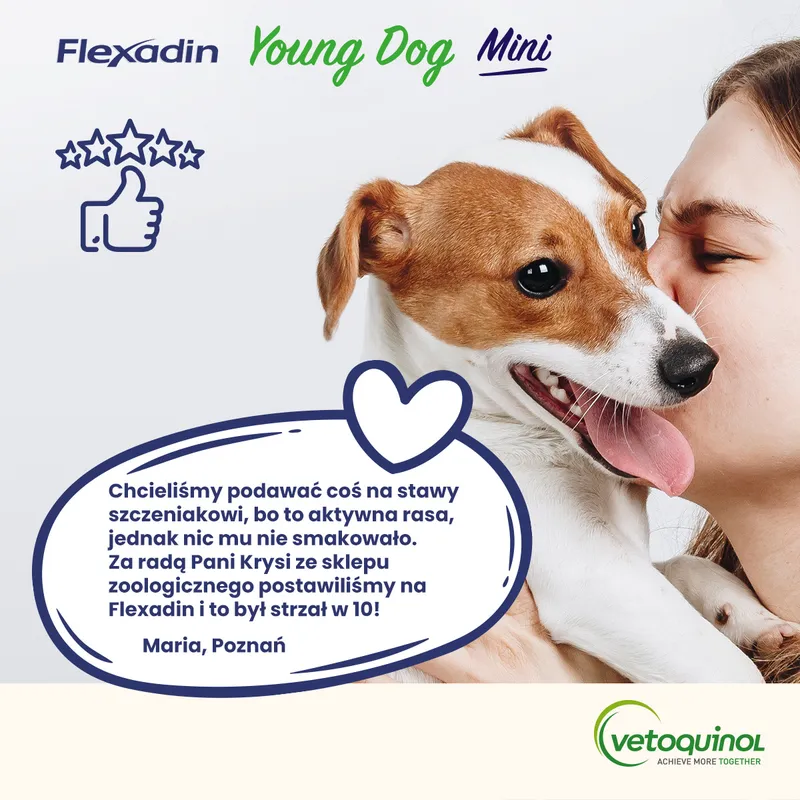 VETOQUINOL Flexadin Young Dog Mini 60 Kąsków