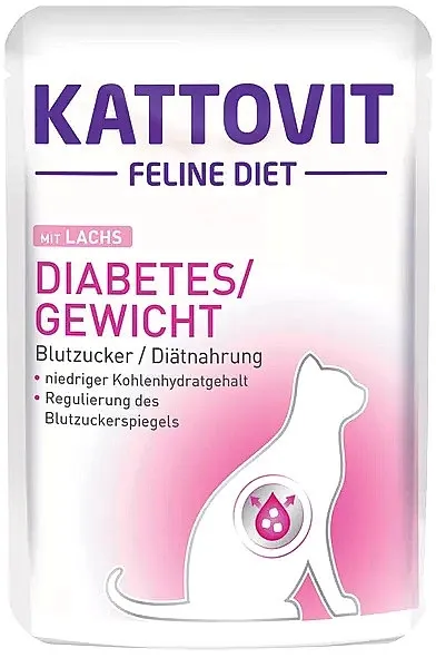 Kattovit Diabetes/Gewicht Łosoś 85g