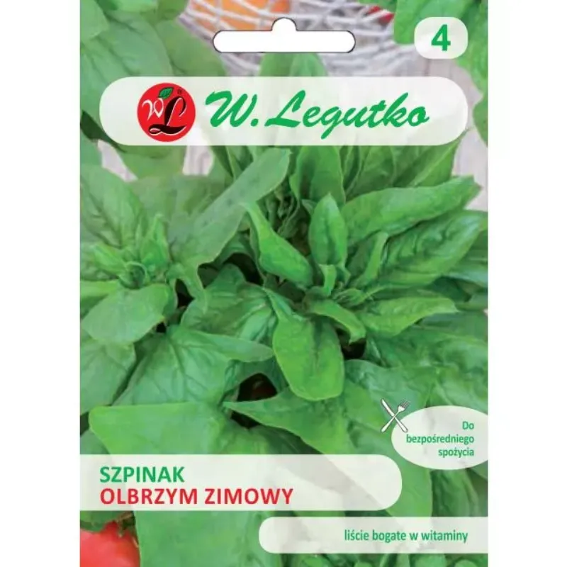 Nasiona Szpinak Olbrzym Zimowy Warzywa Na Zbiór Jesienny GARDIVA 10 g