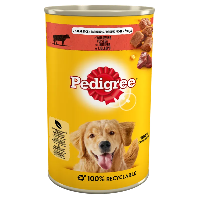 Pedigree Mokra Karma Dla Dorosłych Psów Z Wołowiną W Galaretce 1200g
