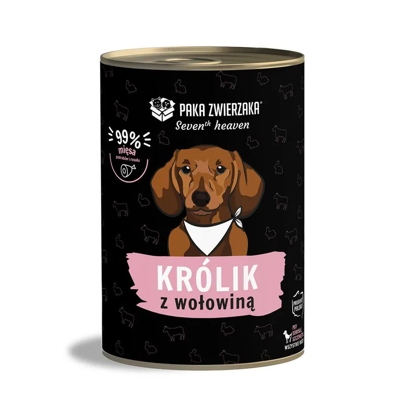 Paka Zwierzaka Seventh Heaven Królik Z Wołowiną 400g
