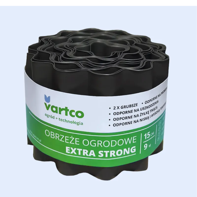 Obrzeże Ogrodowe Faliste EXTRA STRONG 15cm 9mb - Szare