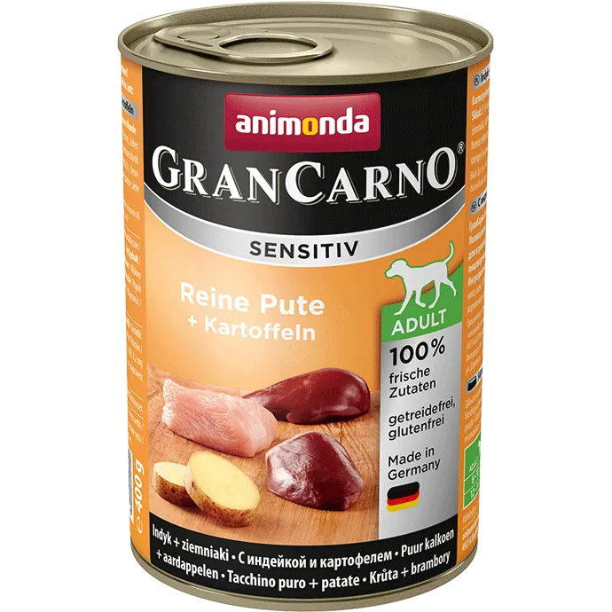 Animonda GranCarno Sensitiv Adult Dog Indyk I Ziemniaki 400g