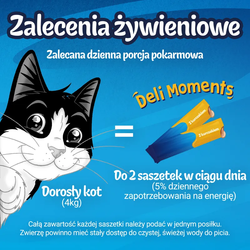 Felix Deli Moments Przekąski Dla Kotów Z Kurczakiem 4x10g - Kremowe